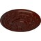 Ekena Millwork Tellson Ceiling Medallion (Fits Canopies up to 6 3/4"), 30 5/8"OD x 2 1/2"P, Brushed Mahogany CM30TEBMF - alternate 3